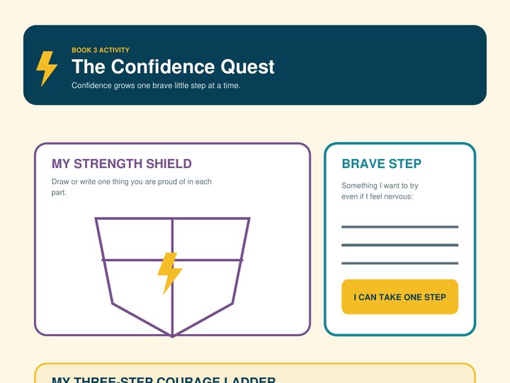 Sneak peek of the Confidence Quest printable